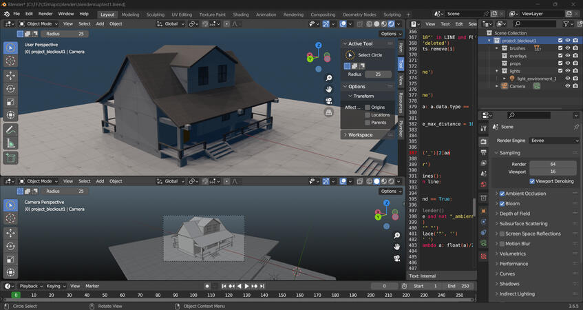 House Model in Blender
